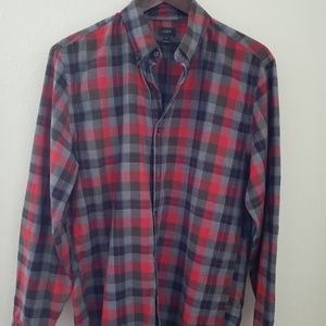 Men's J. Crew Plaid Oxford Shirt